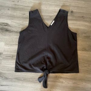 💜Melloday back sleeveless tie knot front casual blouse Minimalist Comfortable